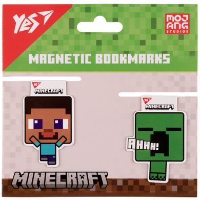 Закладки магнитные Yes Minecraft Creeper 2шт - 2