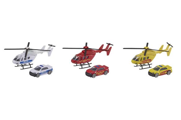 Набір транспорту "Команда порятунку" вертоліт і машинка - 1