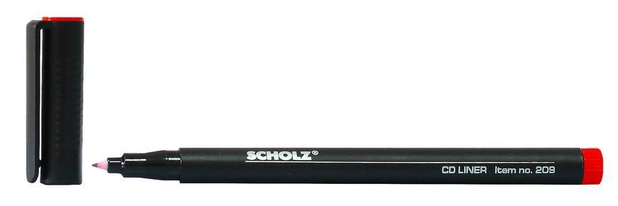 Маркер для CD-DVD, 0,6мм, червоний SCHOLZ - 2