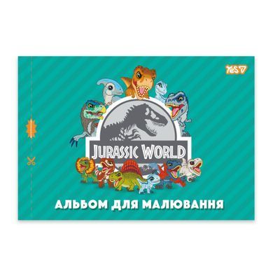Тетрадь для рисования Yes А4 12 листов скоба с перфорацией Jurassic World Kids - 4