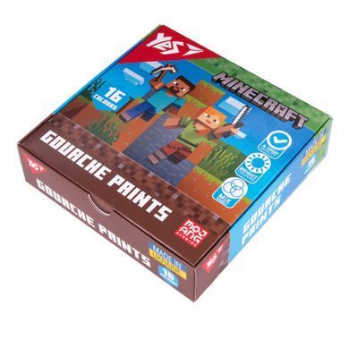 Краски гуашевые Yes Minecraft 16 цветов 20 мл - 7