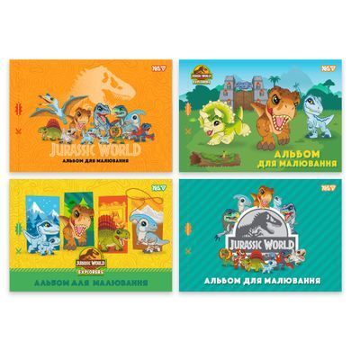 Тетрадь для рисования Yes А4 12 листов скоба с перфорацией Jurassic World Kids - 5