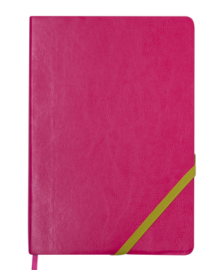 Блокнот діловий LOLLIPOP, L2U, А5, 96 арк., лінія, рожевий, шт.шкіра - 1