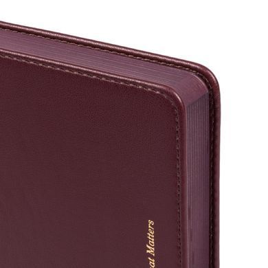 Ежедневник Leo Planner Royal А5 датированный 2027 твердый бордовый 368 страниц - 2