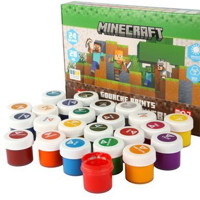Краски гуашевые Yes Minecraft 24 цвета 20 мл - 3