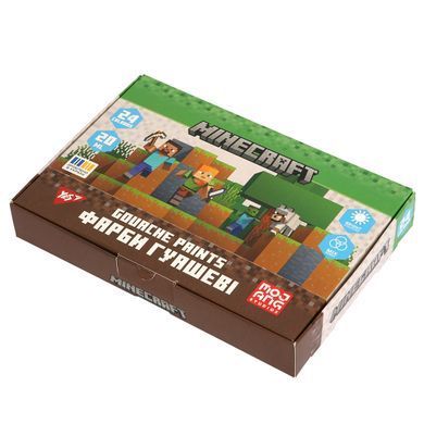 Краски гуашевые Yes Minecraft 24 цвета 20 мл - 7