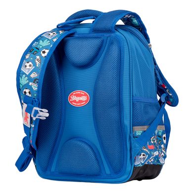 Рюкзак шкільний напівкаркасний 1Вересня S-105 Football синій - 4