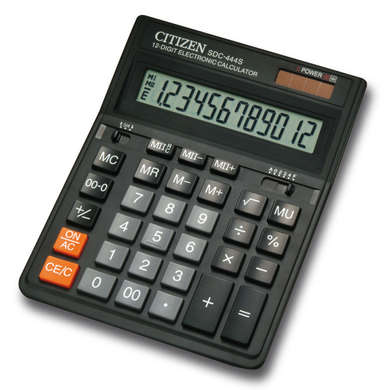 Калькулятор Citizen SDC-444S, 12 розрядів - 1