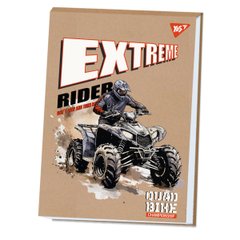 Альбом для рисования YES А4 20 листов склейка белила "Extreme rider" крафт - 1