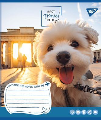 Тетрадь для записей Yes Best travel blogger А5 36 листов линия - 3