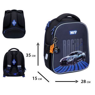 Рюкзак школьный каркасный Yes Racing Speed H-100S - 3