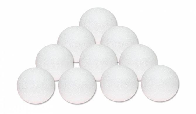 Набір пінопластових кульок d:5см 10шт - 1