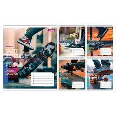 Тетрадь ученическая общая 1 Вересня Skateboarding А5 36 листов клетка - 1