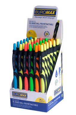Ручка масляная автоматическая LIVE TOUCH, RUBBER TOUCH, 0,7 мм, синие чернила - 2