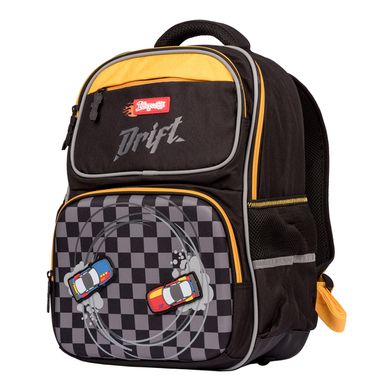 Рюкзак шкільний напівкаркасний 1Вересня S-105 Maxdrift чорний/жовтий - 1