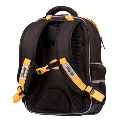 Рюкзак школьный полукаркасный 1Вересня S-105 Maxdrift черный/желтый - 2