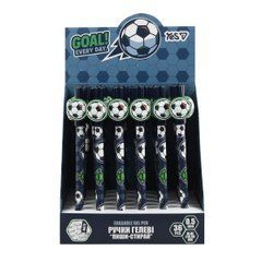 Ручка гелева пиши-стирай Yes Football 0,5 мм синя - 1