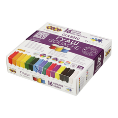 Гуашь CLASSIC 16 цветов х 20мл, в карт.коробке, KIDS Line - 1