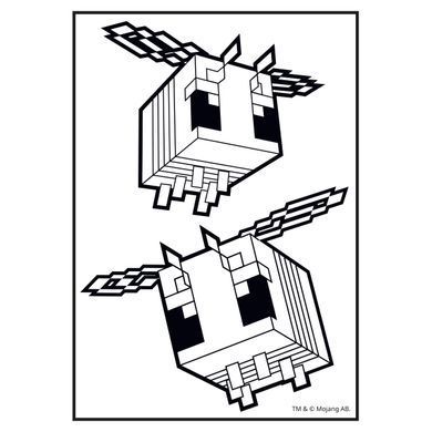 Раскраска А4 Yes Minecraft с наклейками 8 страниц - 2