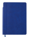 Блокнот деловой FRESH, А5, 96 л., клетка, синий, иск.кожа - 2