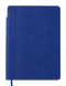 Блокнот деловой FRESH, А5, 96 л., клетка, синий, иск.кожа - 10