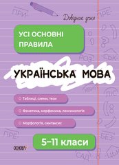 Книга серії: Довідник учня "Українська мова. Усі основні правила" 5-11 класи Ранок - 1
