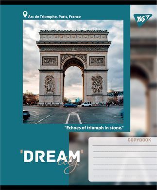 Зошит учнівський загальний Yes Dream City А5 36 аркушів клітинка - 5