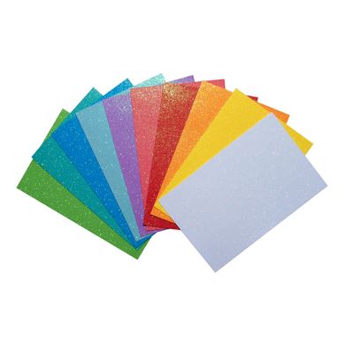 Набір Фоаміран ЕВА з гліттером "Fashion colors", 10 кольорів, А4, товщина 1,7 мм. - 1