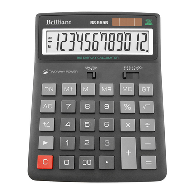 Калькулятор Brilliant BS-555, 12 розрядів - 2