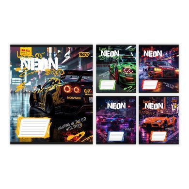 Зошит шкільний Yes Neon А5 18 аркушів лінія - 6