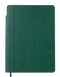 Блокнот діловий FRESH, А5, 96 арк., клітинка, зелений, шт.шкіра - 2