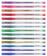 Ручка гелева YES "Metallic" 30 кольорів/тубус - 1
