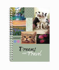 Тетрадь А5 80 Кл. Од. cпираль YES Dreams & Travel - 1