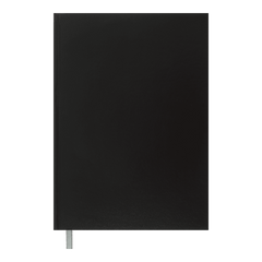 Книга канцелярская OPTIMAL 200 л/кл., А4, черная, бум винил - 1