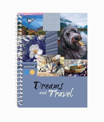 Зошит А5 80 Кл. Од. cпіраль YES Dreams & Travel - 3