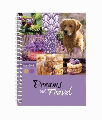 Зошит А5 80 Кл. Од. cпіраль YES Dreams & Travel - 2
