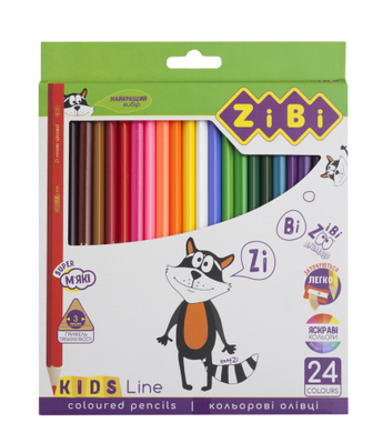 Кольорові олівці, 24 кольорів, KIDS Line - 2