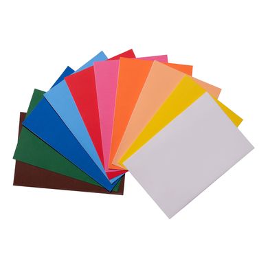 Набір Фоаміран ЕВА різнокольоровий, з клейовим шаром, 10 кольорів, А4, товщина 1,7 мм - 2