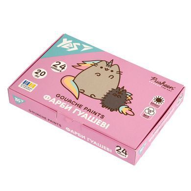 Фарби гуашеві Yes Pusheen 24 кольори 20 мл - 7