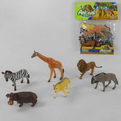 Набор диких животных 3Y 506002 (48/2) 6 животных, в пакете - 1