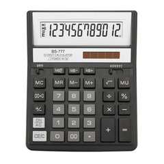 Калькулятор Brilliant BS-777ВК, 12 розрядів, чорний - 1