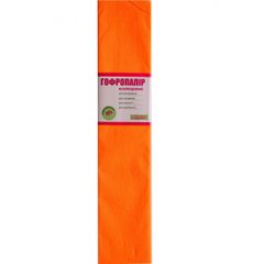 Папір гофрований 1Вересня флуоресцентний помаранчовий 20% (50 см * 200 см) - 1