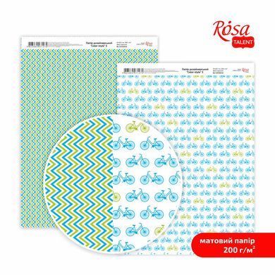 Папір&nbsp;дизайнерський&nbsp;двосторонній матовий&nbsp;&bdquo;Color&nbsp;style&ldquo;&nbsp;5,&nbsp;21х29,7&nbsp;см,&nbsp;200&nbsp;г/м2,&nbsp;ROSA&nbsp;TALENT - 6