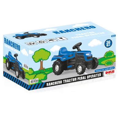 Трактор педальний (синій) DOLU - 4
