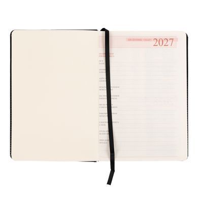 Ежедневник Leo Planner Vector А5 датированный 2027 твердый черный 368 страниц - 4