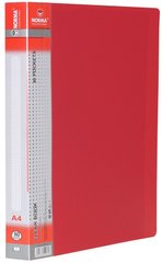 Папка пластикова А4/60 файлів 650/25мкн. PР, червона NORMA - 1