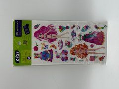 3D наліпки Дівчата принцеси квіткове свято 18 см, KIDS Line - 1