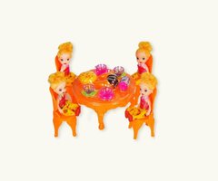 Мебель А8-85 2 цвета, стол, стулья, куколки, продукты - 1