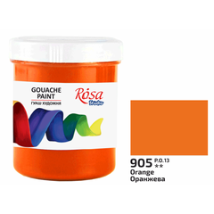 Краска гуашевая, (905) Оранжевая, 100мл,ROSA Studio - 1