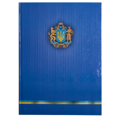 Книга канцелярская UKRAINE, А4, 96 л., клетка, офсет, твердая ламинированная обложка, ассорти - 1